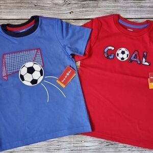 Embroidered Soccer T-Shirts Ready, Set, Goal Collection